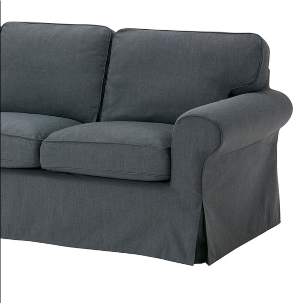 IKEA Ektorp Nordvalla dark gray Loveseat Cover
